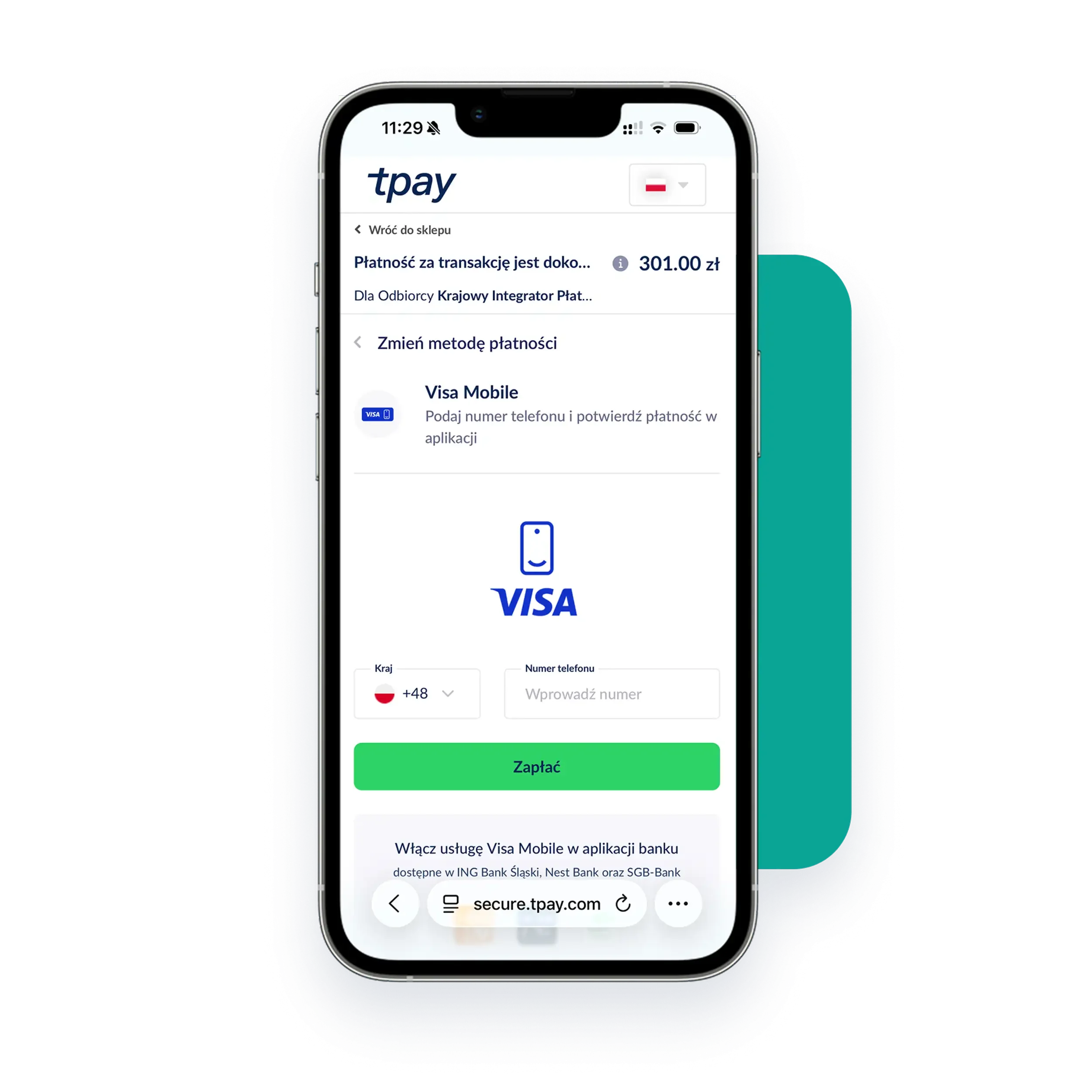 visa-mobile-widok-telefon