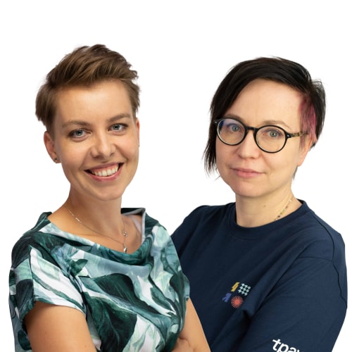 Agata Blachowska i Joanna Sieradzka